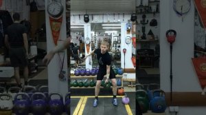 Рывок гири 24 кг 100 раз за 4 минуты | Тренировка