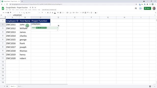 Google Sheets Camel Case Words смотреть онлайн