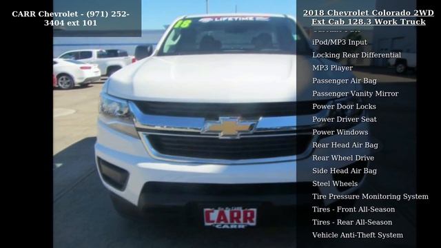 2018 Chevrolet Colorado 2WD Ext Cab 128.3 Work Truck смотреть онлайн