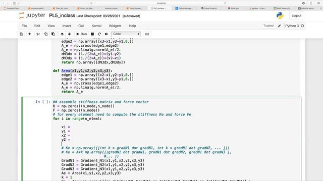 ME489 Introduction to FE Python Lab 5: finite element solution in 2D смотреть онлайн