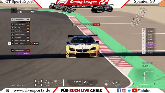 Gran Turismo Sport | Spanien Grand Prix Liga 2 Race #2| livestream GTS смотреть онлайн