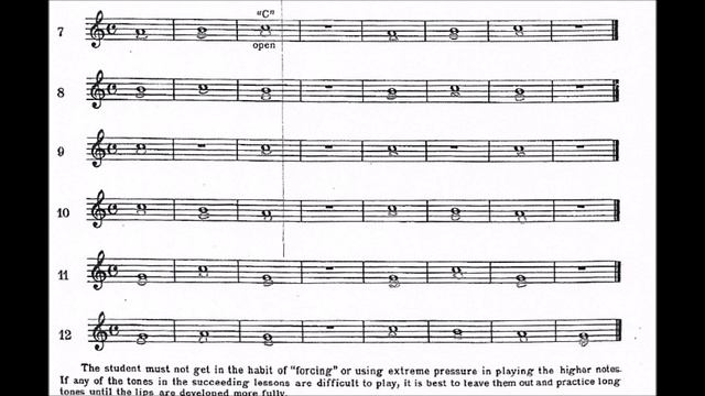 [TRUMPET FIRST NOTES] Rubank Elementary Method for Cornet or Trumpet - Lesson 1 (Lines 7 to 12) смотреть онлайн