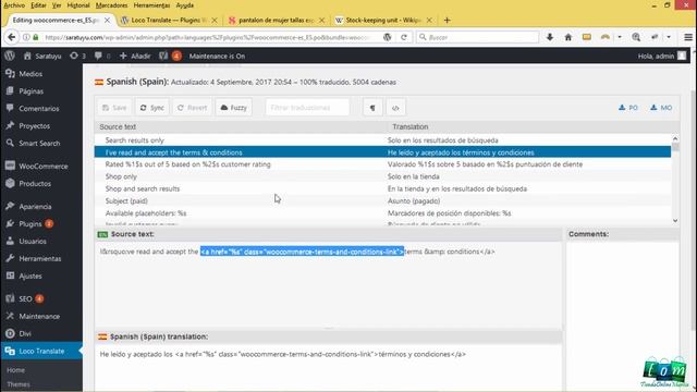 Personalizar traducciones en Woocommerce / Wordpress смотреть онлайн