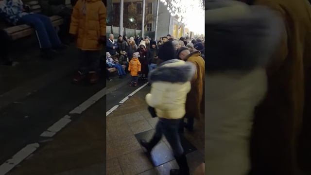 Новогодний огненный тоннель в Москве смотреть онлайн