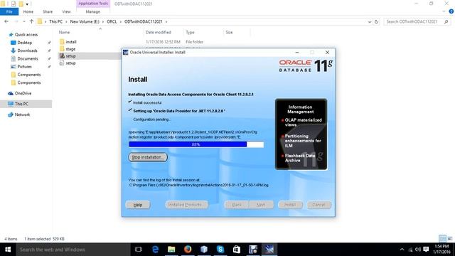 Oracle 11g installation process смотреть онлайн