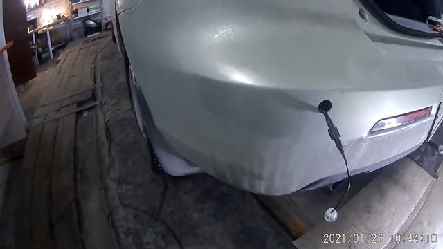 Установка заднего парктроника на 4-ре датчика