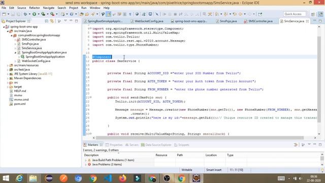 Send an SMS or Message from Spring Boot Application to Mobile Phone смотреть онлайн