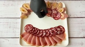 Красивая НАРЕЗКА на ПРАЗДНИЧНЫЙ СТОЛ! Как подать мясо, колбасу и сыр на одной тарелке!