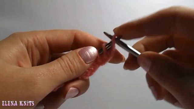 Уроки вязания спицами Ажурная резинка №4 смотреть онлайн