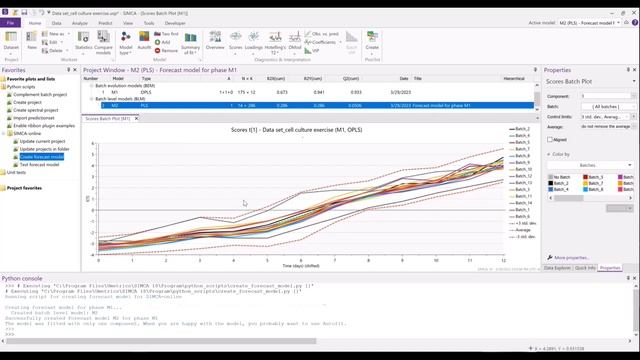 SIMCA 18 demo Python script смотреть онлайн