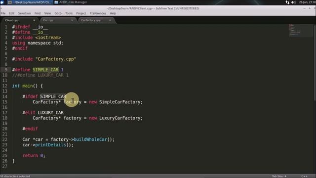 Abstract Factory Design Pattern In C++ смотреть онлайн