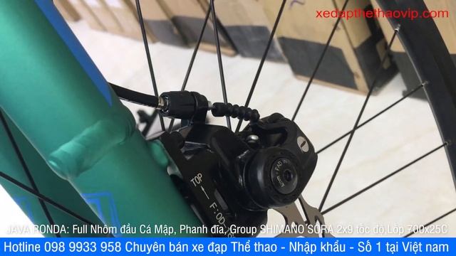 JAVA RONDA tay cong Shimano SORA R3000 phanh đĩa Giá 9,3 triệu BAO SHIP, mầu xanh quá đẹp 098993395 смотреть онлайн