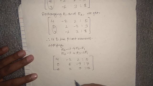 Solutions of linear equation using GAUSS elimination with PARTIAL PIVOTING technique смотреть онлайн