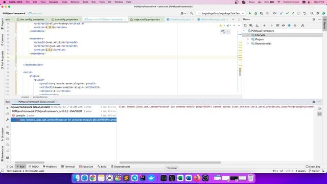 mvn clean install on IntelliJ issue | lombok dependency plugin issue resolved смотреть онлайн