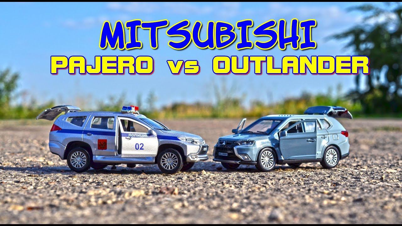 Распаковка МАШИНОК. Купил новые модели машин Mitsubishi / Мицубиси Outlander и Pajero Sport. смотреть онлайн
