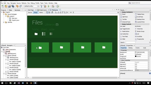Java Netbeans Metro UI Design - Swing смотреть онлайн