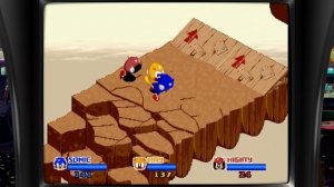 SegaSonic The Hedgehog: 3 Player Arcade playthrough