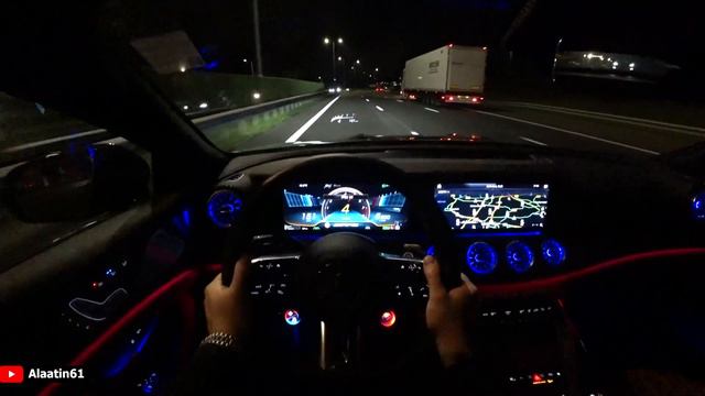The New Mercedes AMG GT 63 S E-Performance Night Test Drive
