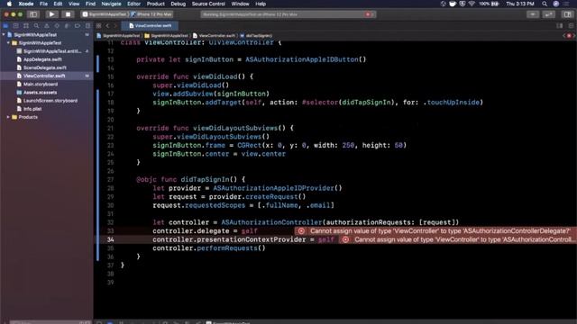 Sign In With Apple Tutorial (Swift, Xcode 12, 2022) - iOS Development смотреть онлайн