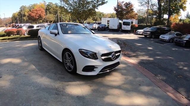 Used 2018 Mercedes-Benz E-Class E 400 4MATIC Cabriolet ATLANTA ,GA U15428 SOLD! смотреть онлайн
