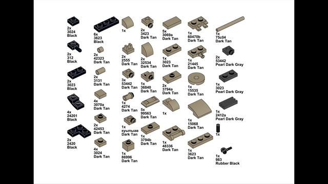Лего мини танки T26E4 и M26 Pershing // Lego Mini Tank T26E4 And M26 Pershing