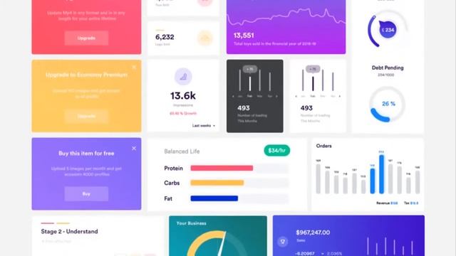 Photoshop CS6 Free Download – Dashboard Element UI kit смотреть онлайн
