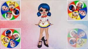 Леди Баг, Эльза, Харли Квин и Сейлор Мун Меняются Одеждой - Идеи из бумаги DIY