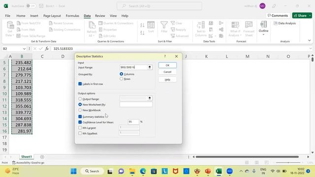 Learn How to generate Descriptive statistics using Excel in 5 minutes смотреть онлайн
