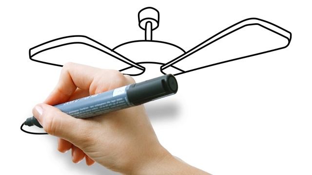 Let's draw ceiling fan - drawings for kids! смотреть онлайн