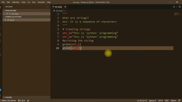 Python String Tutorial 1 смотреть онлайн