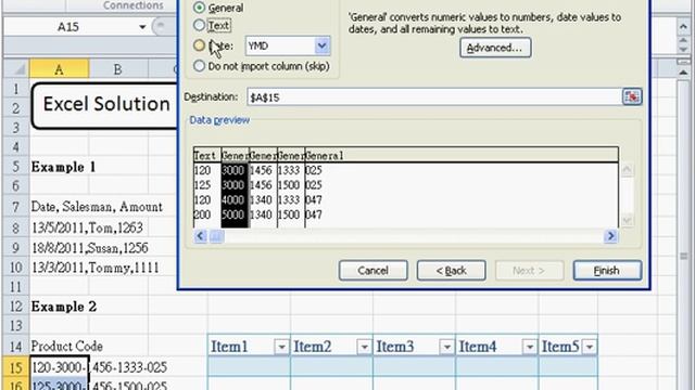 Excel Solution - Separate Data with Separator - Text to Columns Function.avi смотреть онлайн