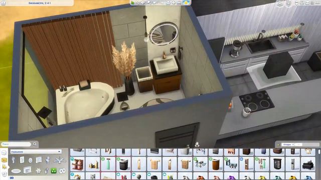 🏡Дом в Симс 4, НО использую только два цвета🤎 | The Sims 4 speed building no CC смотреть онлайн