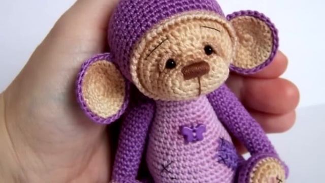 Амигуруми: схема Обезьянки. Игрушки вязаные крючком! Free crochet patterns. Free crochet patterns. смотреть онлайн
