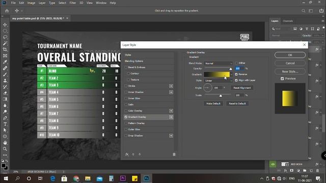FREE EDITABLE Points Table Template PSD for PUBG Mobile | Adobe Photoshop смотреть онлайн