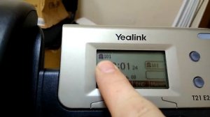 SIP-телефон Yalink T21 E2 первая настройка. Подключение. IP-адрес.