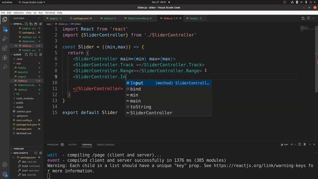 How to Build Custom Range Slider Using Next.js 13 Part 1/4 смотреть онлайн