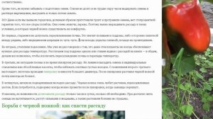 Черная ножка !!! Как защитить рассаду от черной ножки