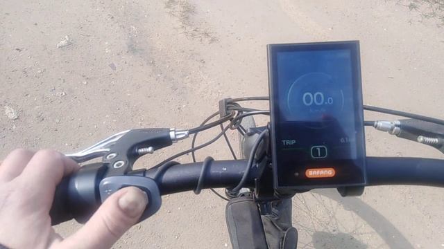 Складной электровелосипед с кареточным мотором Бафанг. смотреть онлайн