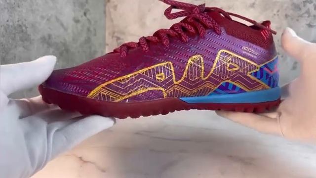 Футбольная обувь. Сороконожки (шиповки) Nike Air Zoom Mercurial Vapor XV Elite бордовые смотреть онлайн