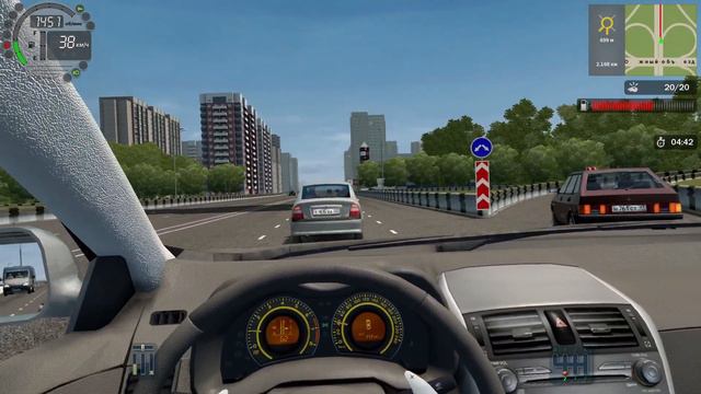 ДОЕХАТЬ ДО ЗАПРАВКИ ЛЮБОЙ ЦЕНОЙ (CITY CAR DRIVING VR) #5 смотреть онлайн