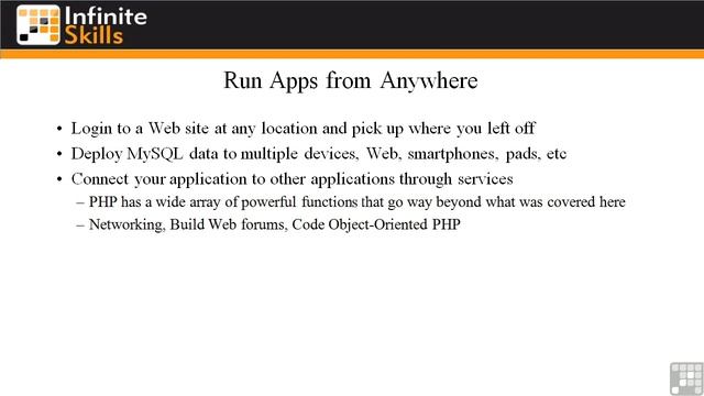 1101 Server Side Solutions Dynamic Web Design with PHP and MySQL смотреть онлайн
