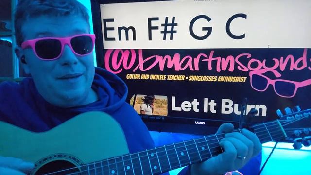 Let It Burn - Shaboozey Guitar Tutorial (Beginner Lesson!) смотреть онлайн