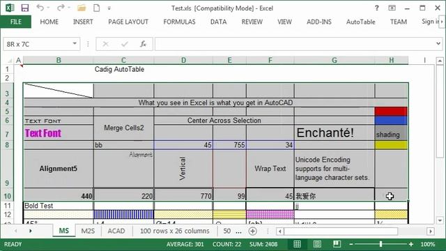 Imports the selected cells from Excel worksheet to MicroStation. смотреть онлайн