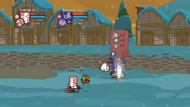 Castle Crashers - Кооператив - Прохождение игры на русском - Снежный мир [#10]