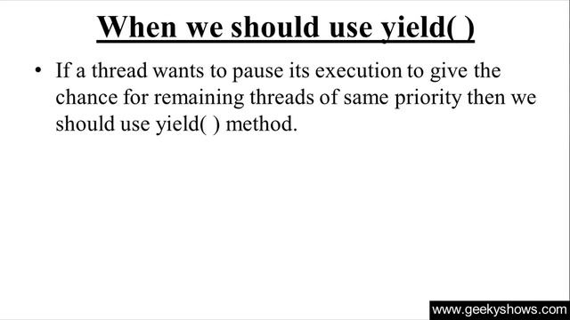 When we should use Yield Method in Java Programming (Hindi) смотреть онлайн