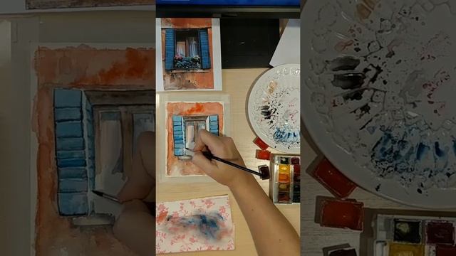 Мастер-класс. Рисуем окно акварелью. Часть 2 смотреть онлайн