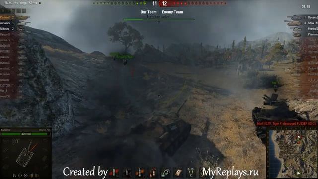 WOT: South Coast - Object 704 - 5 frags смотреть онлайн