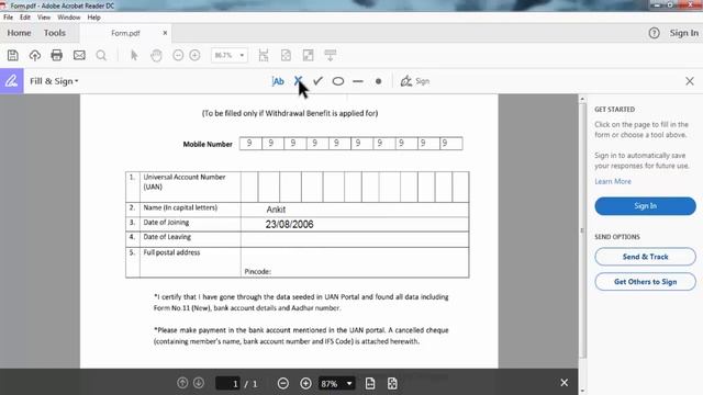 How to fill a PDF Form (Edit PDF File) смотреть онлайн