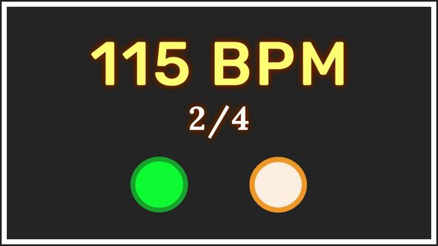 115 BPM 2/4 - Metrónomo con acento ⏳✔️ смотреть онлайн