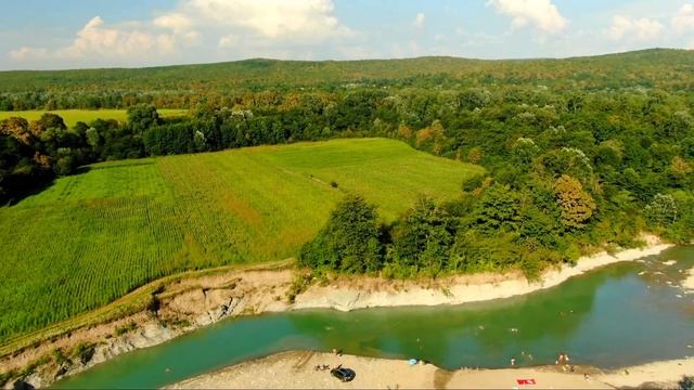 Станица Ширванская, пляж реки Пшеха смотреть онлайн